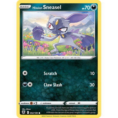Hisuian Sneasel (Reverse Holo)