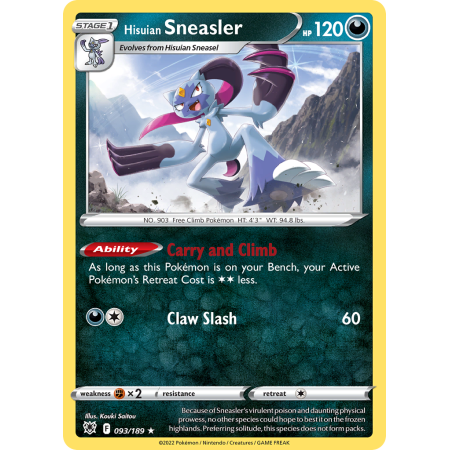 Hisuian Sneasler (Reverse Holo)