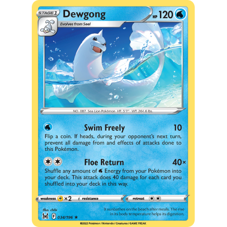 Dewgong (Reverse Holo)