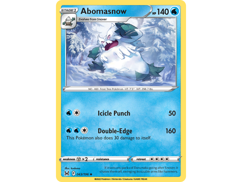 Abomasnow (Reverse Holo)