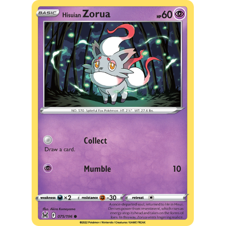 Hisuian Zorua (Reverse Holo)
