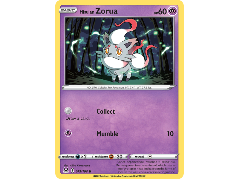 Hisuian Zorua (Reverse Holo)