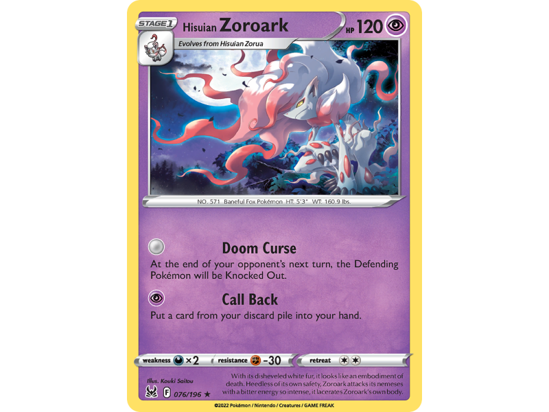 Hisuian Zoroark (Holo)