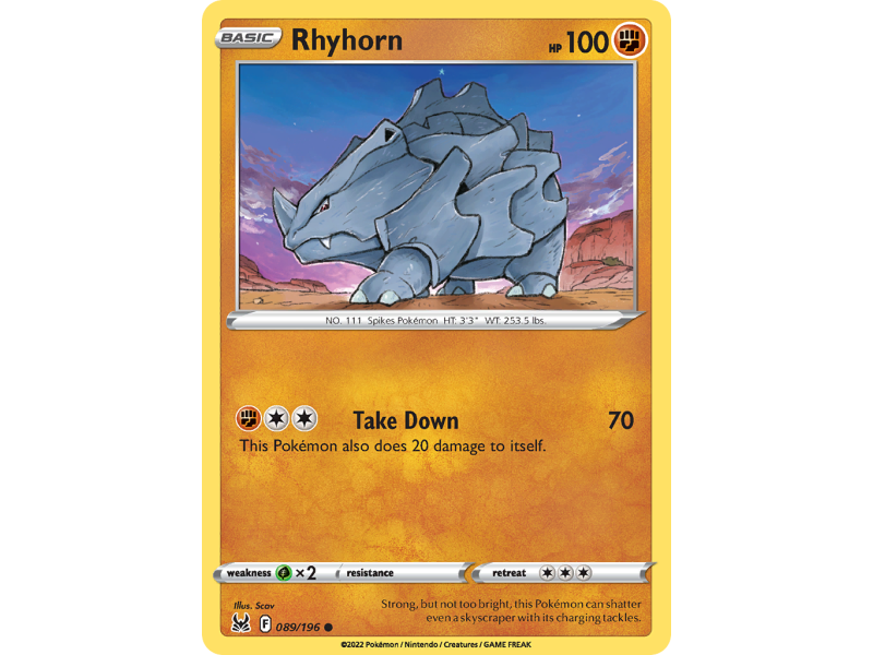 Rhyhorn (Reverse Holo)