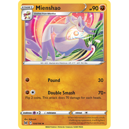 Mienshao (Reverse Holo)