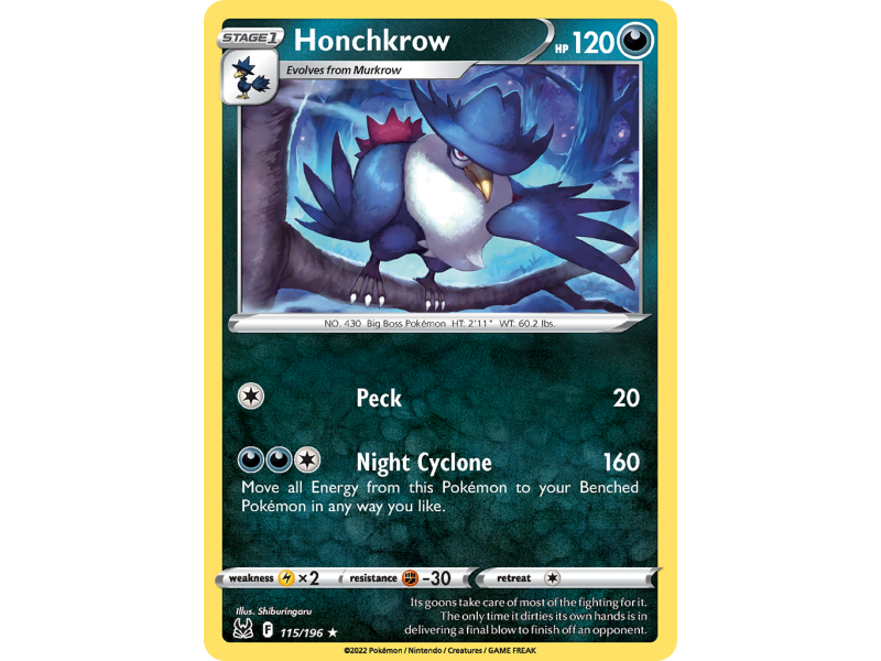 Honchkrow (Reverse Holo)