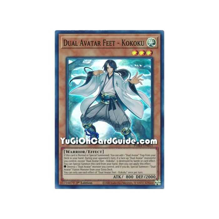 Dual Avatar Feet - Kokoku (Super Rare) – Phantom Rage | Carta YUGIOH en México