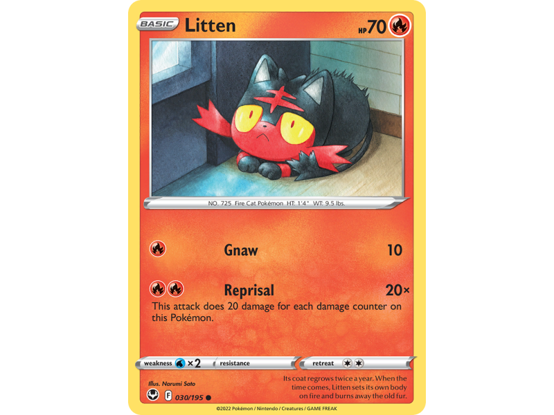 Litten (Reverse Holo)