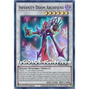 Infernity Doom Archfiend (Super Rare) – Phantom Rage | Carta YUGIOH en México