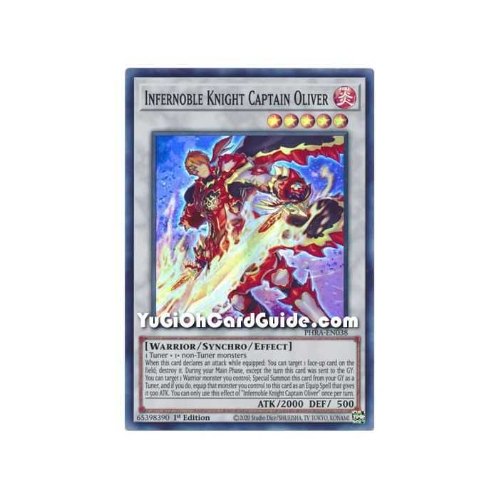 Infernoble Knight Captain Oliver (Super Rare) – Phantom Rage | Carta YUGIOH en México