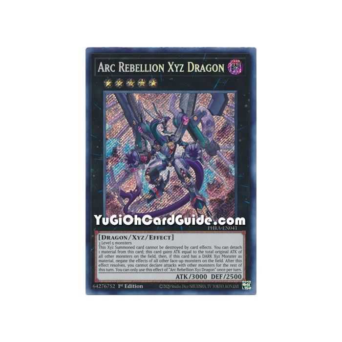 Arc Rebellion Xyz Dragon (Secret Rare) – Phantom Rage | Carta YUGIOH en México