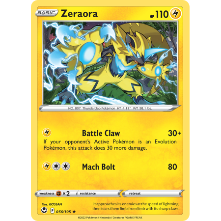 Zeraora (Reverse Holo)