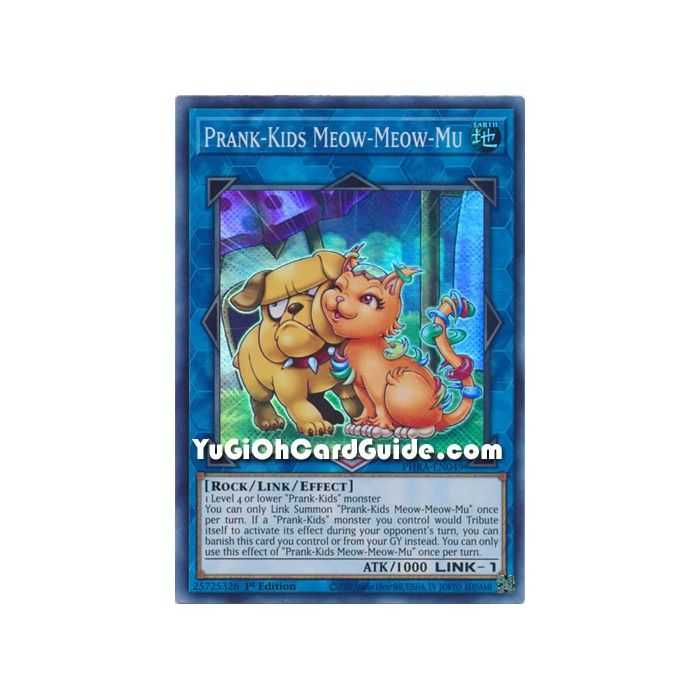 Prank-Kids Meow-Meow-Mu (Super Rare) – Phantom Rage | Carta YUGIOH en México