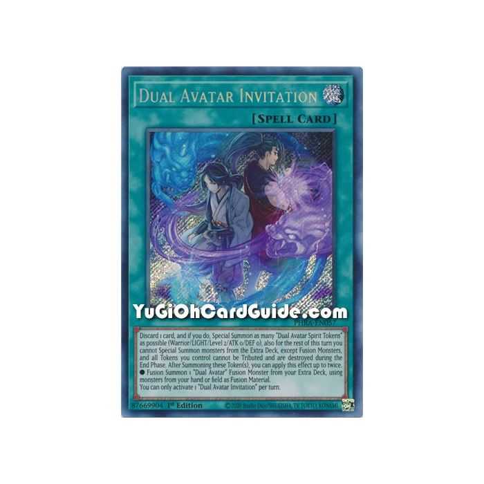 Dual Avatar Invitation (Secret Rare) – Phantom Rage | Carta YUGIOH en México