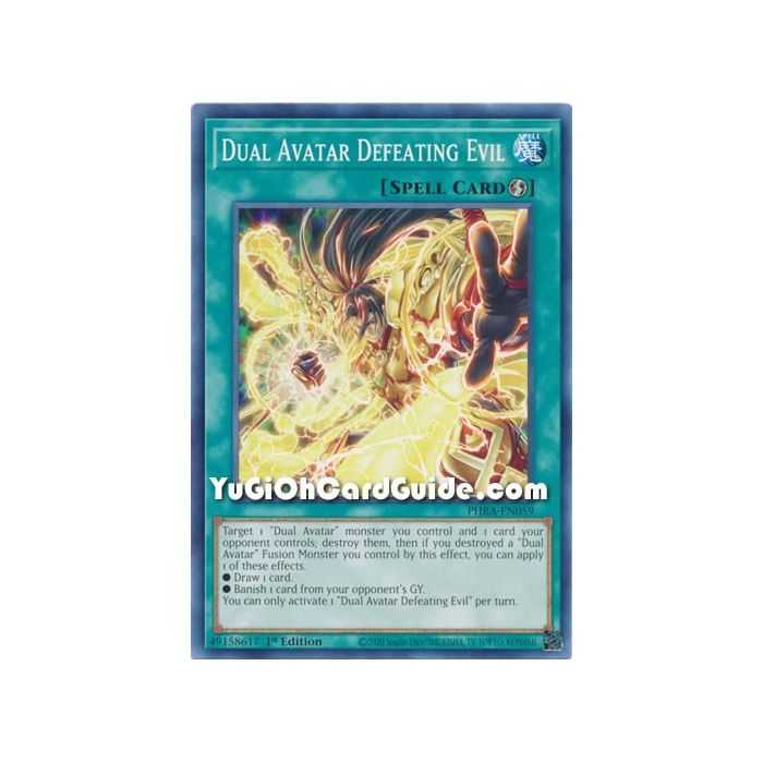 Dual Avatar Defeating Evil (Common) – Phantom Rage | Carta YUGIOH en México