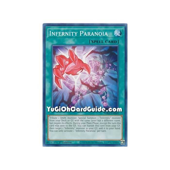 Infernity Paranoia (Common) – Phantom Rage | Carta YUGIOH en México