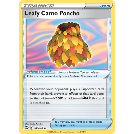 Leafy Camo Poncho (Reverse Holo)