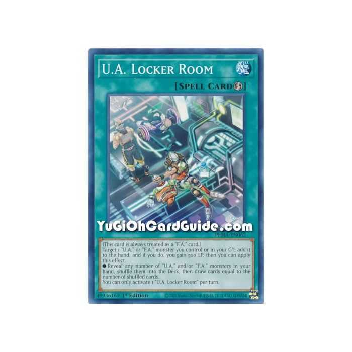 U.A. Locker Room (Common) – Phantom Rage | Carta YUGIOH en México