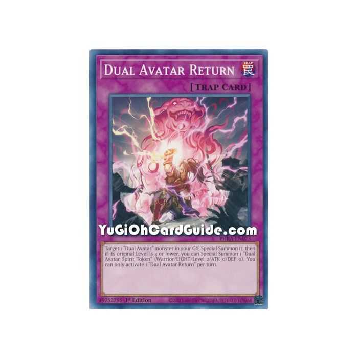 Dual Avatar Return (Common) – Phantom Rage | Carta YUGIOH en México