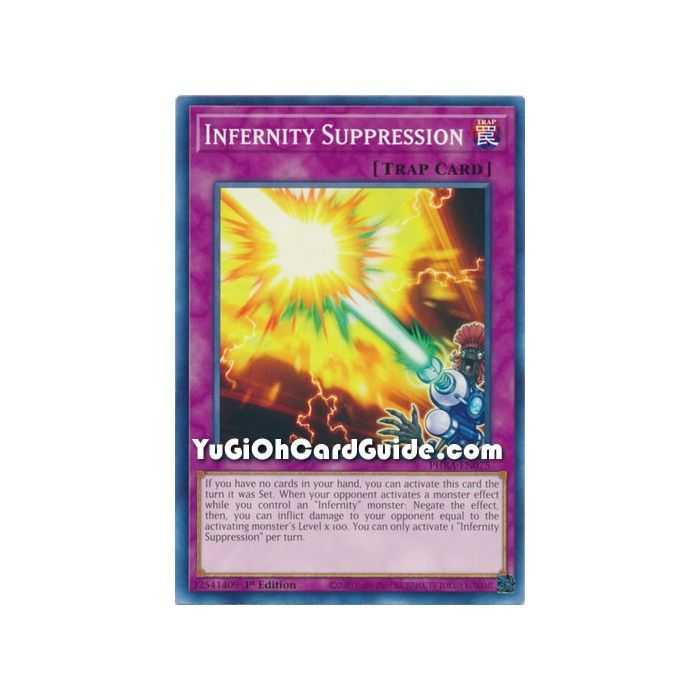 Infernity Suppression (Common) – Phantom Rage | Carta YUGIOH en México