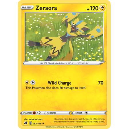 Zeraora (Reverse Holo)