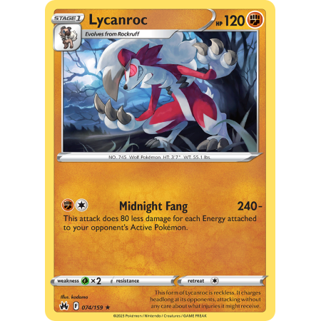 Lycanroc (Reverse Holo)