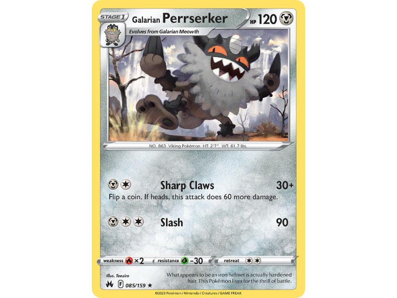 Galarian Perrserker (Reverse Holo)