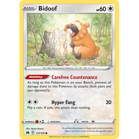 Bidoof (Reverse Holo)