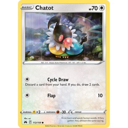 Chatot (Reverse Holo)