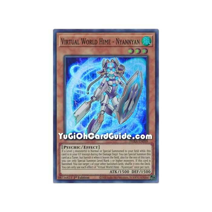 Virtual World Hime - Nyannyan (Super Rare) – Phantom Rage | Carta YUGIOH en México