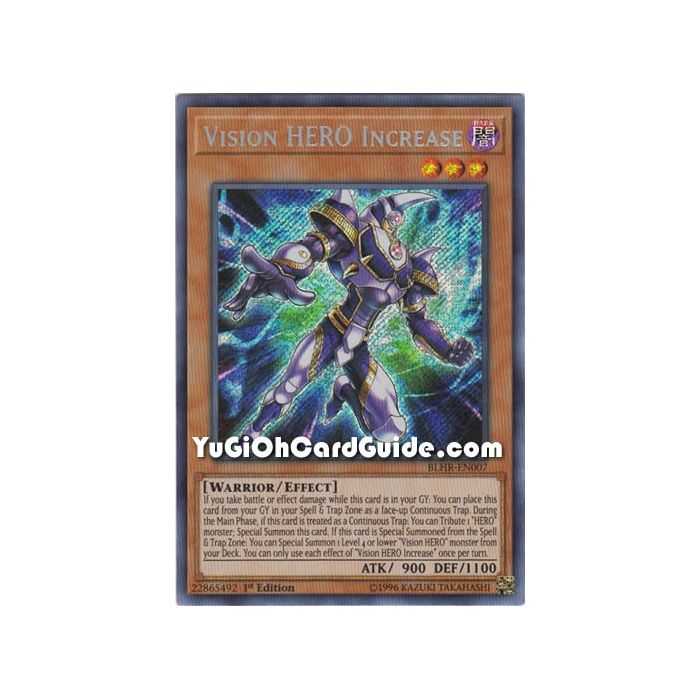 Vision HERO Increase (Secret Rare) – Battles of Legend: Hero's Revenge | Carta YUGIOH en México