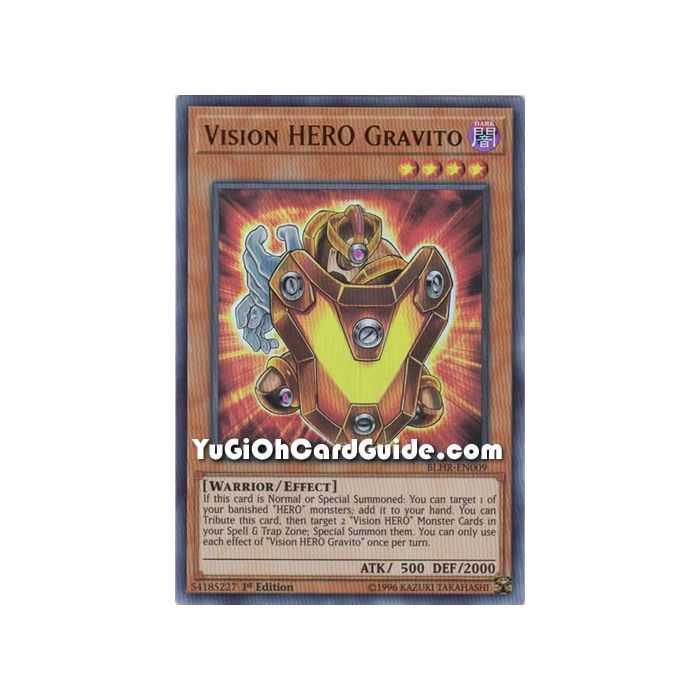 Vision HERO Gravito (Ultra Rare) – Battles of Legend: Hero's Revenge | Carta YUGIOH en México