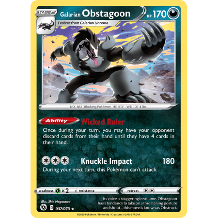 Galarian Obstagoon (Holo)