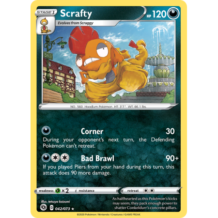 Scrafty (Reverse Holo)