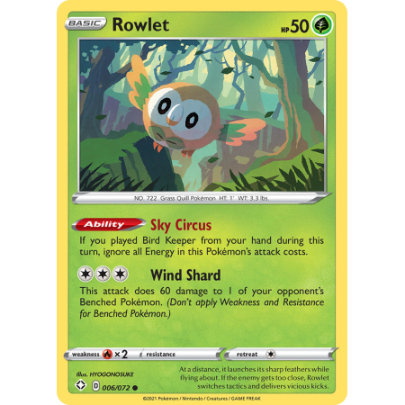 Rowlet (Reverse Holo)