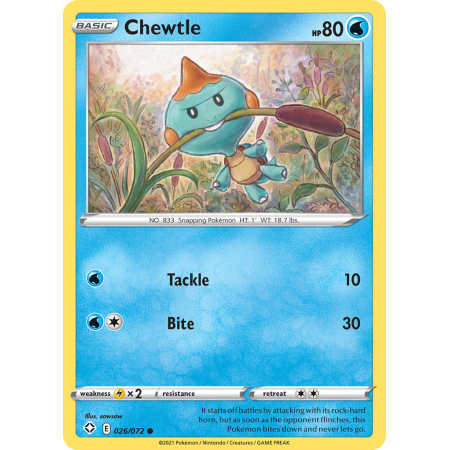 Chewtle (Reverse Holo)