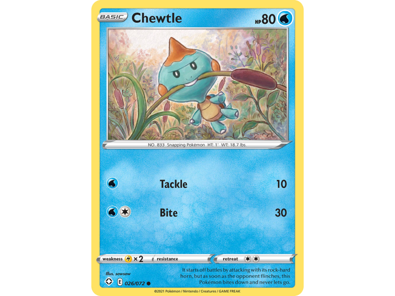 Chewtle (Reverse Holo)