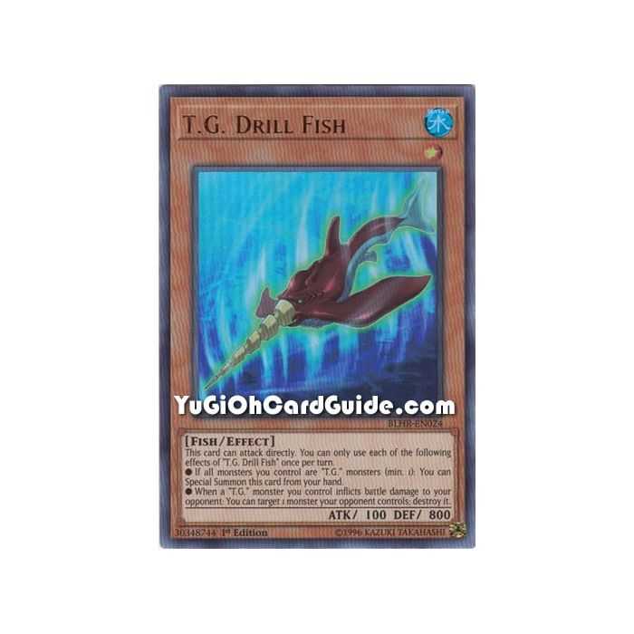 T.G. Drill Fish (Ultra Rare) – Battles of Legend: Hero's Revenge | Carta YUGIOH en México