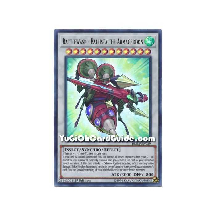 Battlewasp - Ballista the Armageddon (Ultra Rare) – Battles of Legend: Hero's Revenge | Carta YUGIOH en México