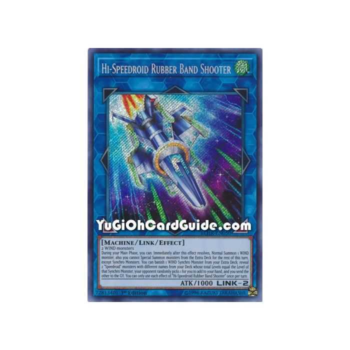 Hi-Speedroid Rubber Band Shooter (Secret Rare) – Battles of Legend: Hero's Revenge | Carta YUGIOH en México