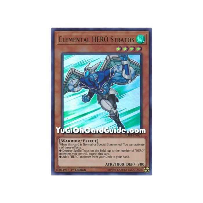 Elemental HERO Stratos (Ultra Rare) – Battles of Legend: Hero's Revenge | Carta YUGIOH en México