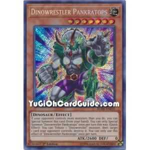 Dinowrestler Pankratops (Secret Rare) – Battles of Legend: Hero's Revenge | Carta YUGIOH en México