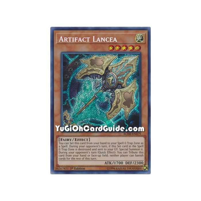 Artifact Lancea (Secret Rare) – Battles of Legend: Hero's Revenge | Carta YUGIOH en México