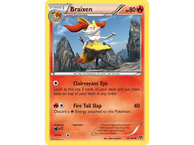 Braixen (Reverse Holo)