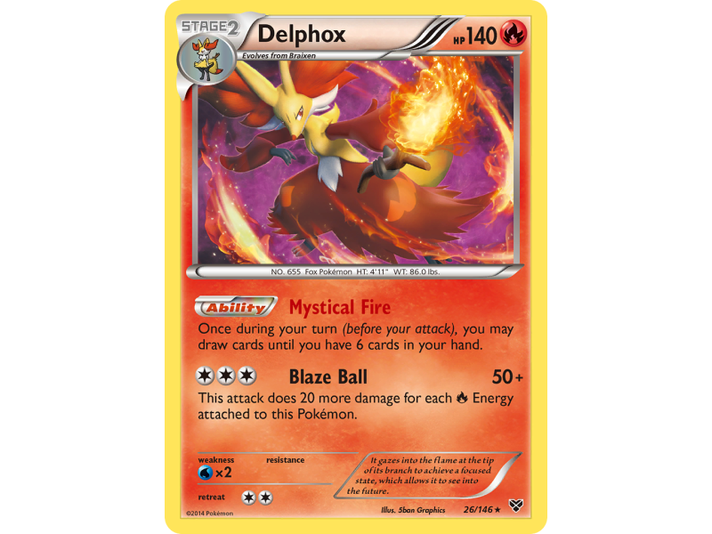 Delphox (Reverse Holo)