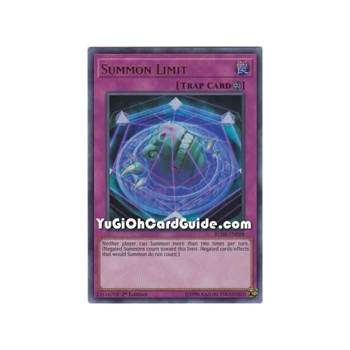 Summon Limit (Ultra Rare) – Battles of Legend: Hero's Revenge | Carta YUGIOH en México
