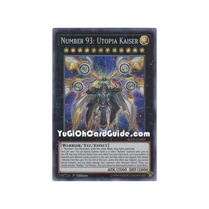 Number 93: Utopia Kaiser (Secret Rare) – Battles of Legend: Hero's Revenge | Carta YUGIOH en México