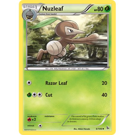 Nuzleaf (Reverse Holo)