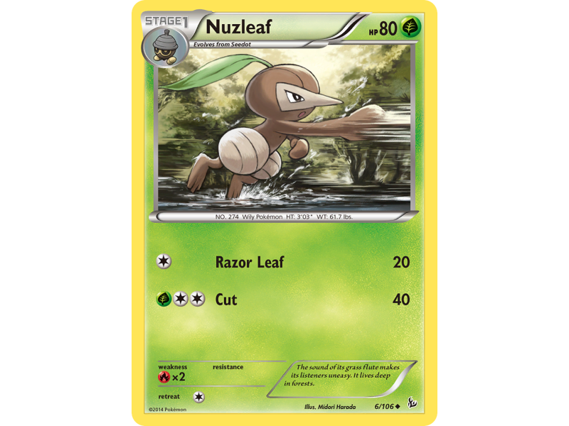 Nuzleaf (Reverse Holo)