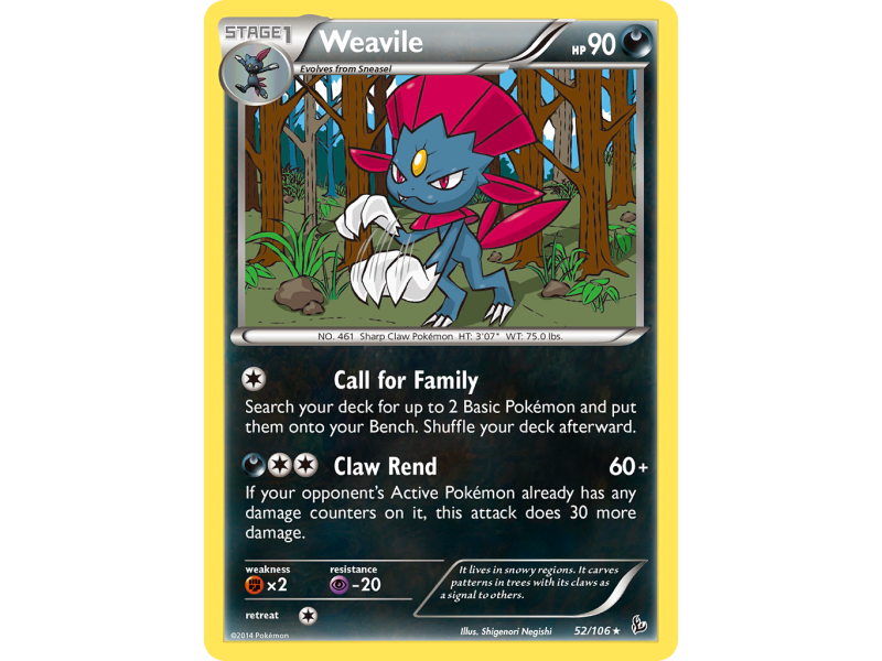 Weavile (Reverse Holo)